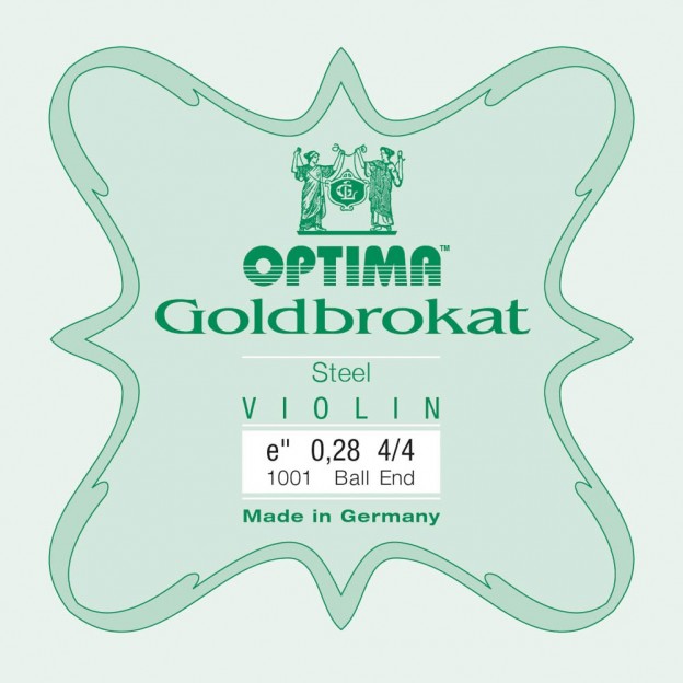 Cuerda de viol&iacute;n Optima Goldbrokat 1&ordf; Mi Bola 0.28 Extra-hard