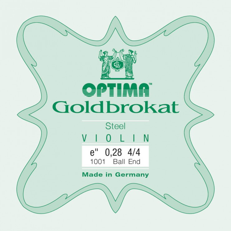 Optima Goldbrokat violin E string, Ball 0,28 Extra Hard