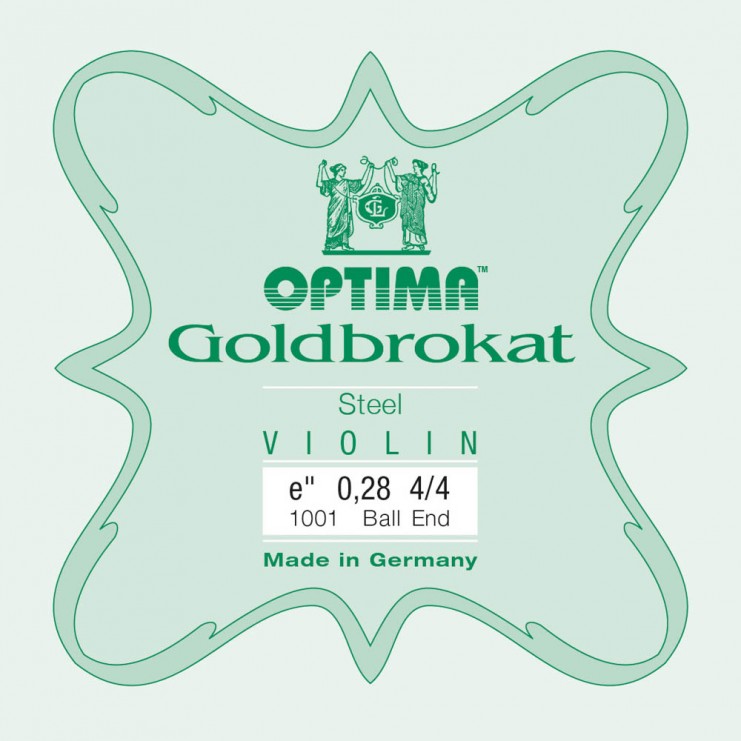 Cuerda de violín Optima Goldbrokat 1ª Mi Bola 0.28 Extra-hard
