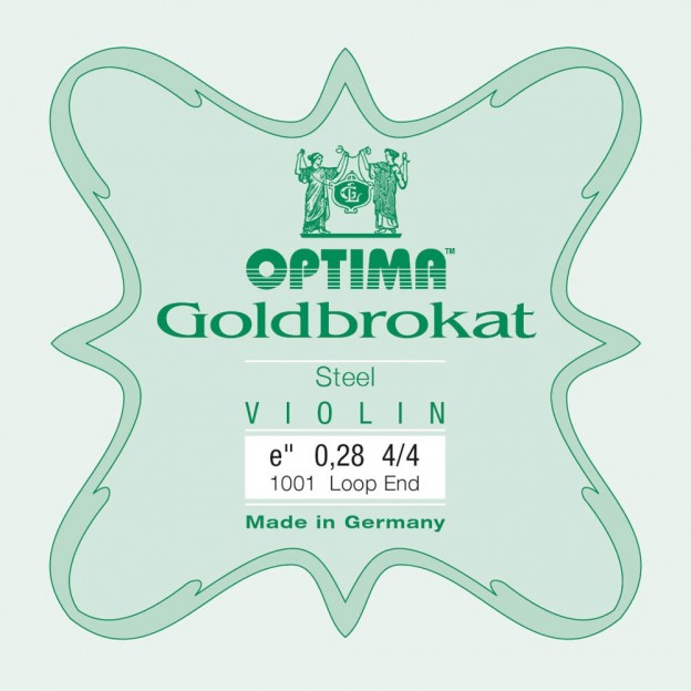 Optima Goldbrokat violin E string, Loop 0,28 Extra Hard