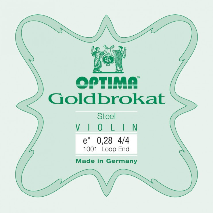 Optima Goldbrokat violin E string, Loop 0,28 Extra Hard