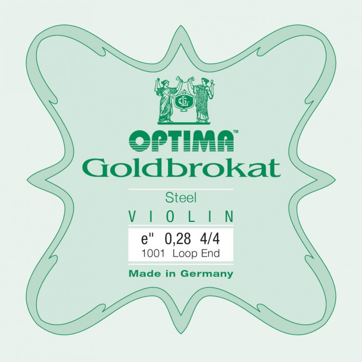 Cuerda de violín Optima Goldbrokat 1ª Mi lazo 0.28 Extra-hard