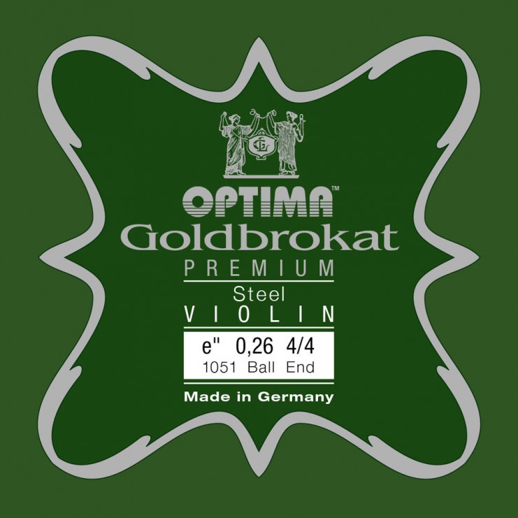 Cuerda violín Optima Goldbrokat Premium 1051 1ª Mi Bola 0.26 Medium