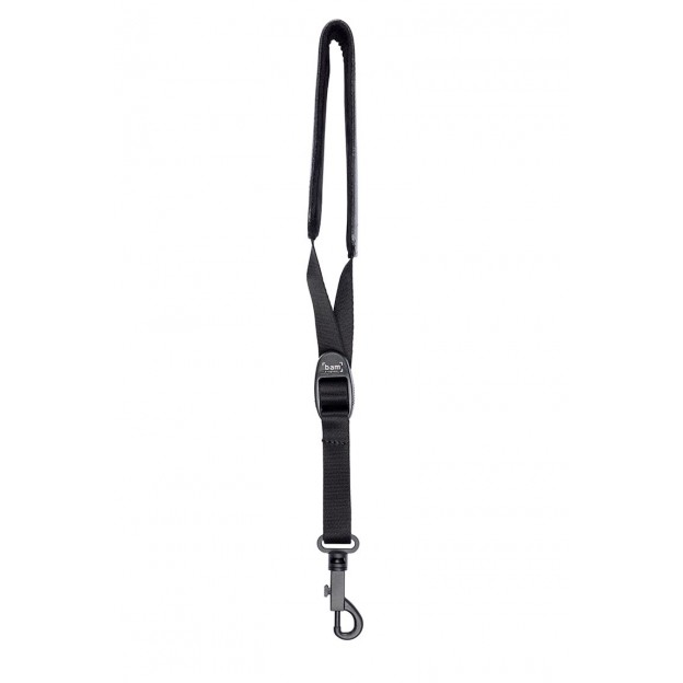 Bam wind instruments leather strap, webbing with plastic hook ST-0033