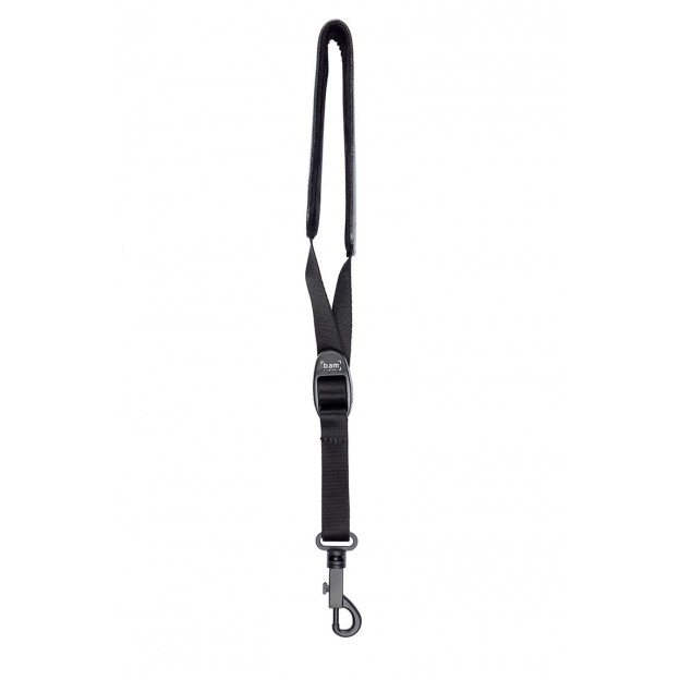 Leather strap for wind instruments Bam ST-0033 - Strap with plastic carabiner