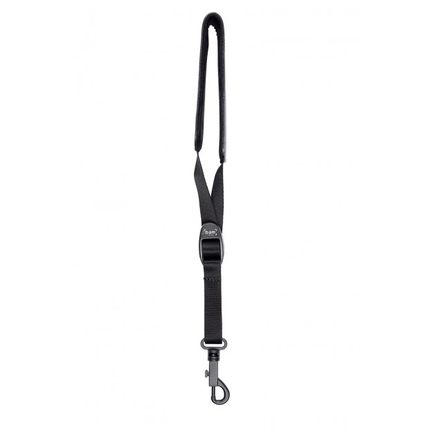 Correa de cuero para instrumentos de viento Bam ST-0033 - Cinta con mosquetón de plástico
