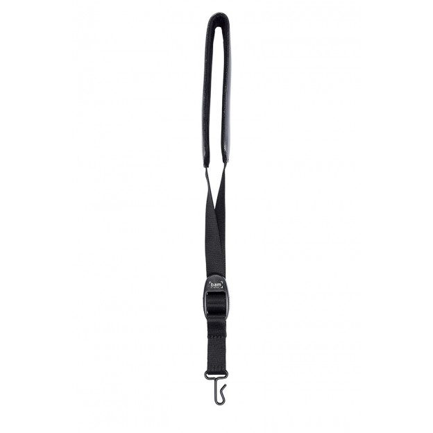 Bam wind instruments leather strap, webbing with metal hook ST-0034