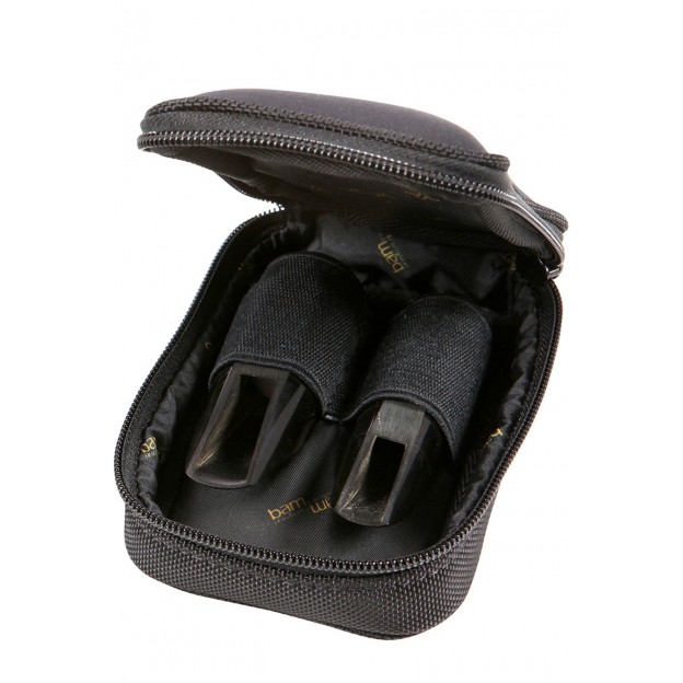 Estuche Bam para dos boquillas de clarinete Sib, La, saxo alto o soprano MP-0035