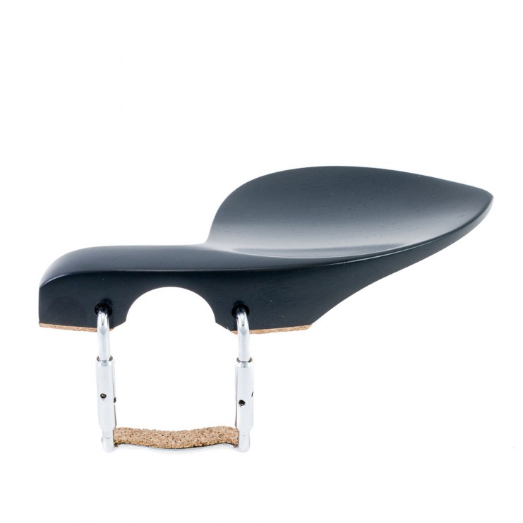 Guarneri violin side over tailpiece chinrest for left-handed, ebony