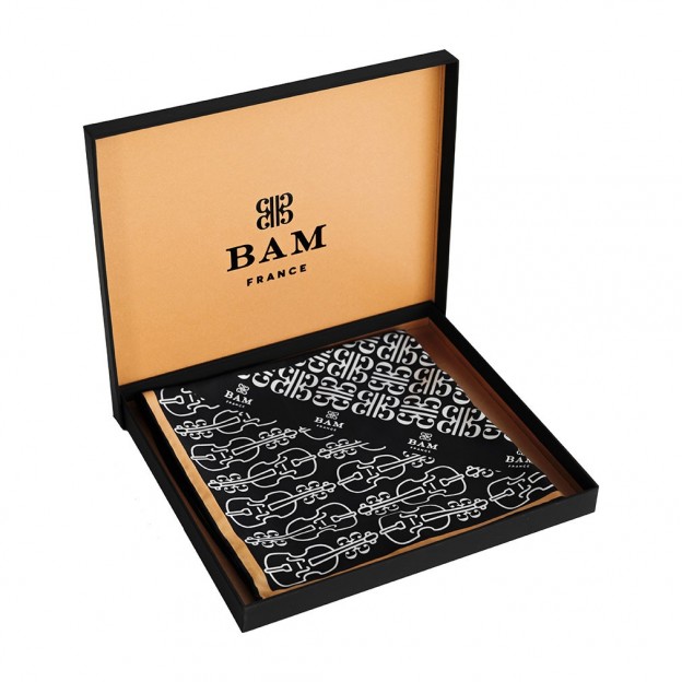 Grand foulard en soie Bam France
