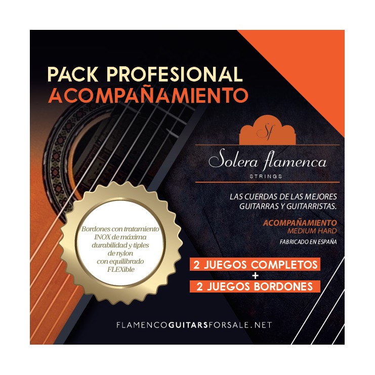 Solera Flamenca Acompañamiento guitar string Professional pack Medium High