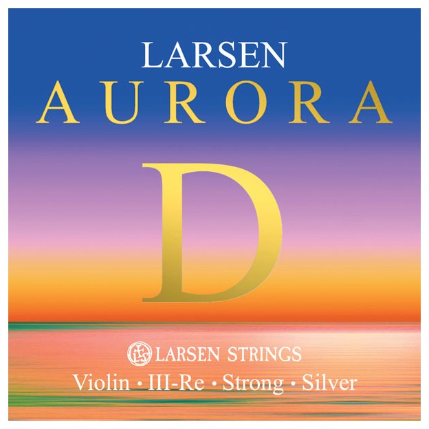 Larsen Aurora violin D aluminium string, Medium