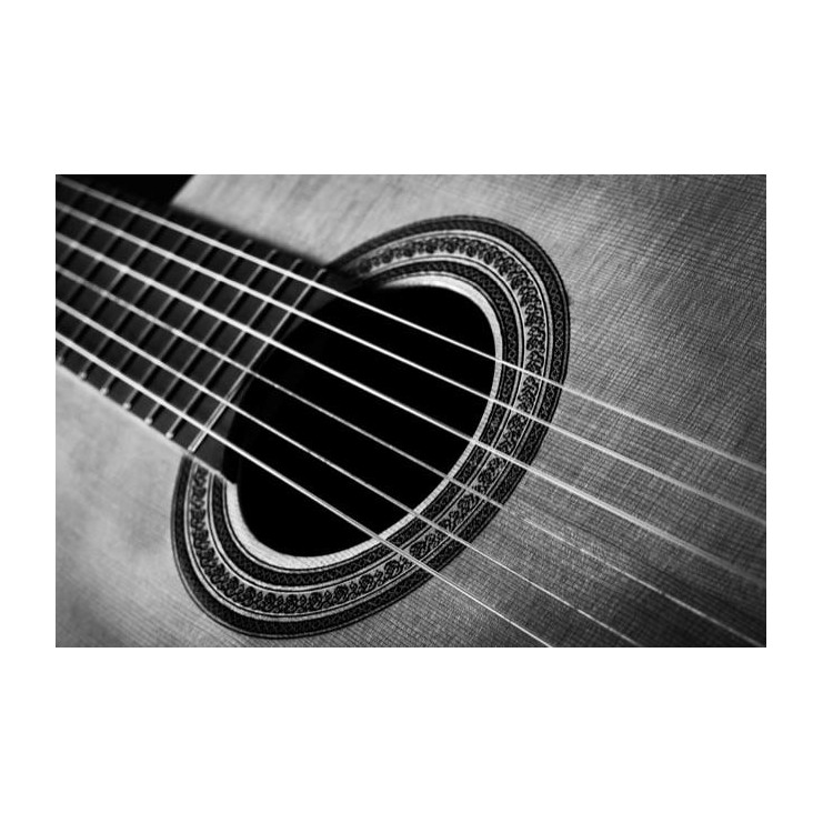 Classical guitar greeting card