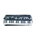 Plumier teclado de piano y notas musicales