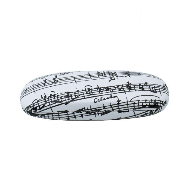 &Eacute;tui &agrave; lunettes blanc partition