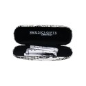 White manuscript glasses case