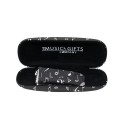 Black music notes glasses case