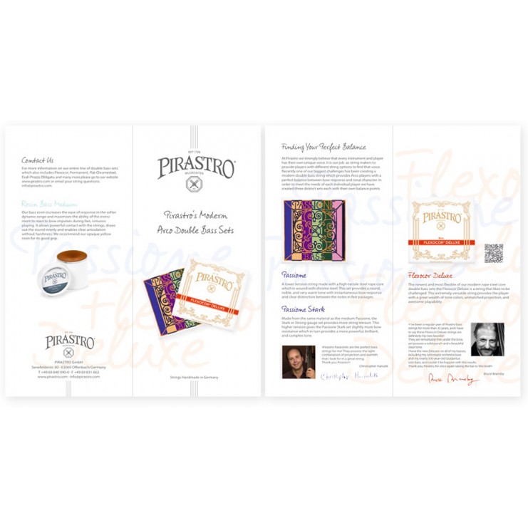 Pirastro Modern Double Bass strings flyer