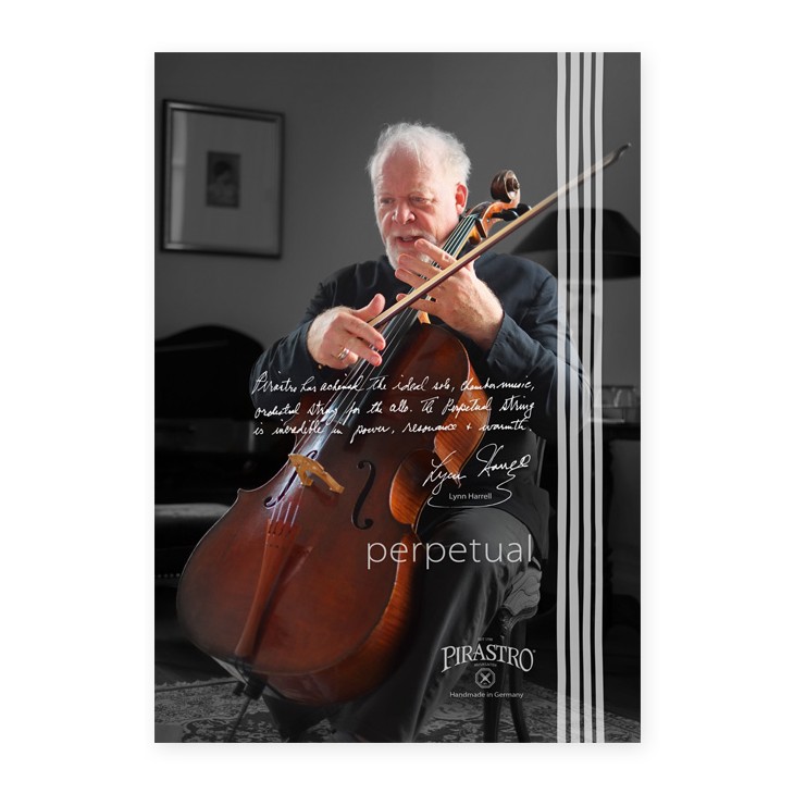 Pirastro Perpetual Lynn Harrell strings poster