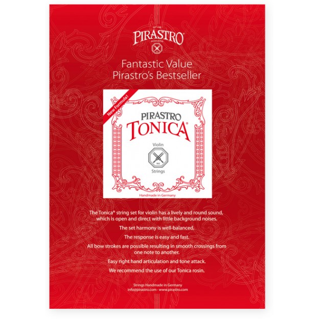 Affiche des cordes Pirastro Tonica