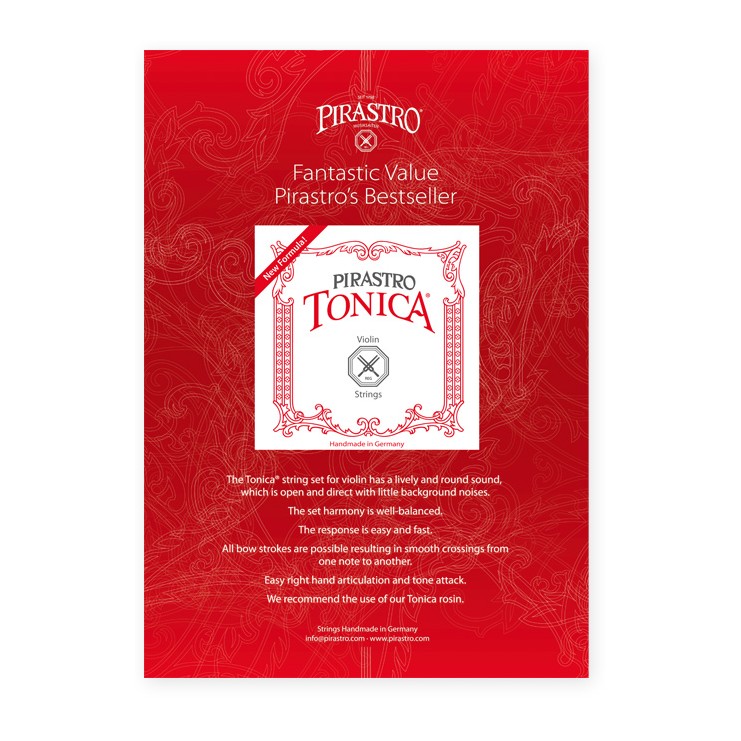 Pirastro Tonica strings poster