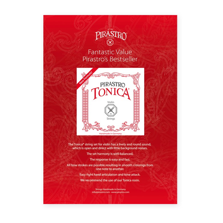 Affiche des cordes Pirastro Tonica