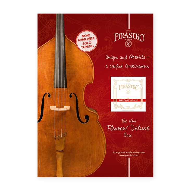 Pirastro Flexocor Deluxe bass strings poster