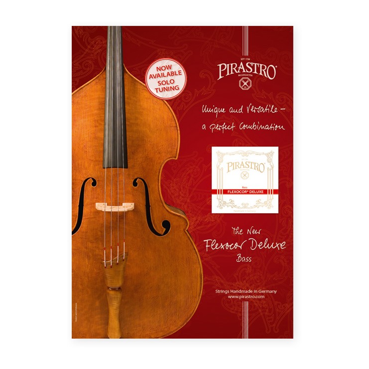 Affiche des cordes pour contrebasse Pirastro Flexocor Deluxe