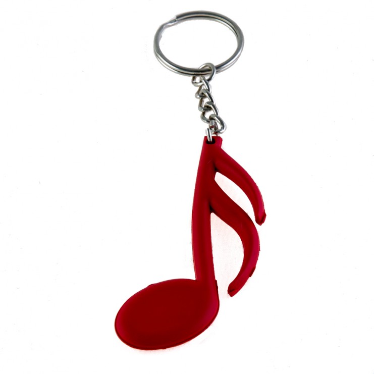 Semiquaver rubber keychain