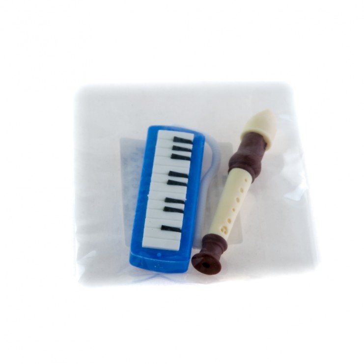 Flute/keyboard piano eraser x 10 units