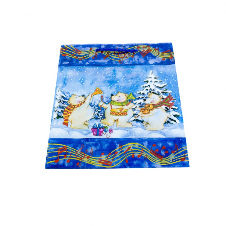 Grand sac cadeau ours polaires