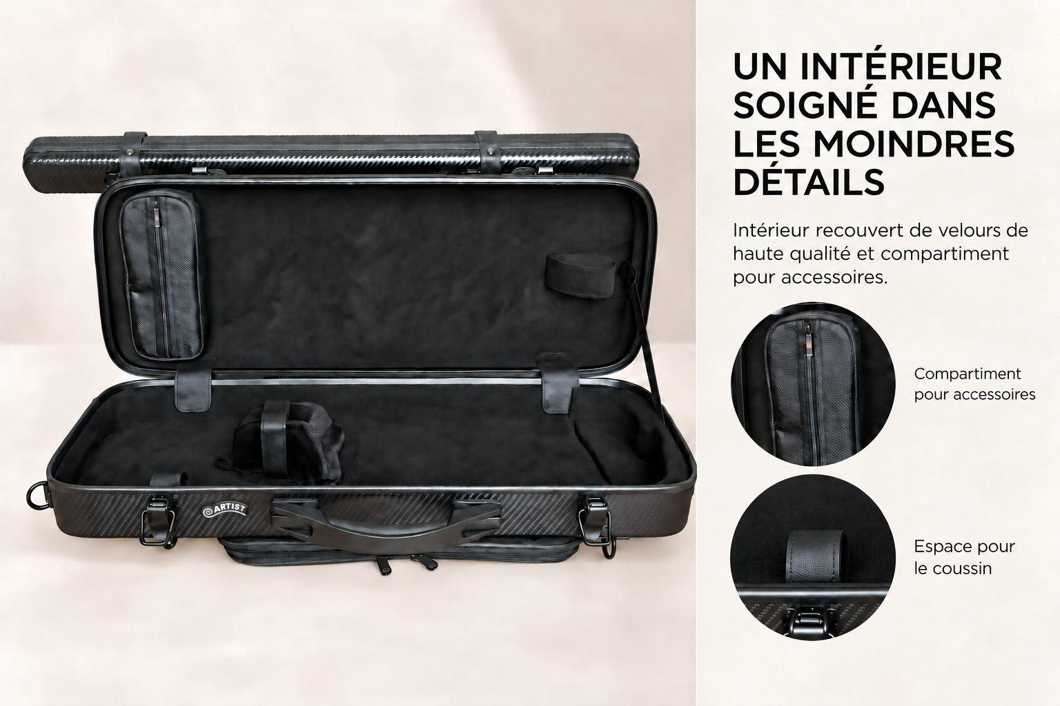 Artist Dynamic Flight case interior