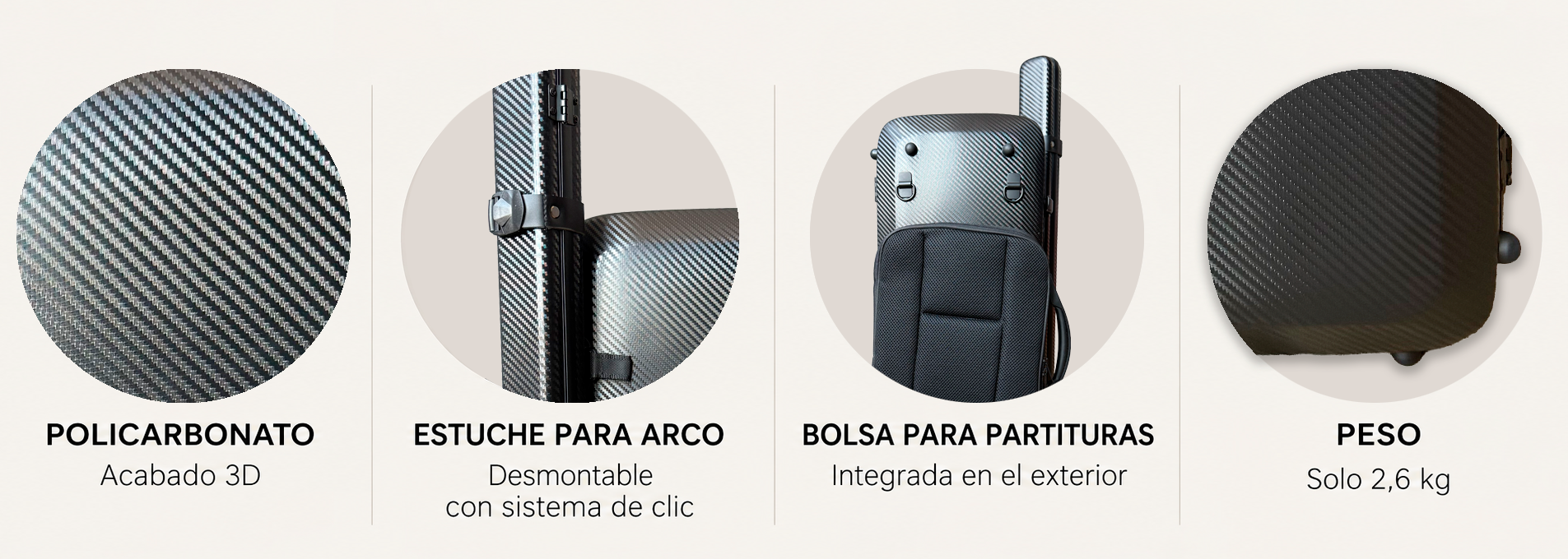 Características del estuche Artist Dynamic Flight