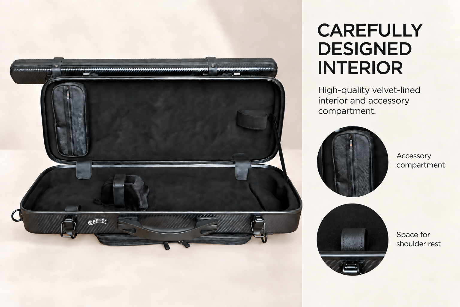 Artist Dynamic Flight case interior