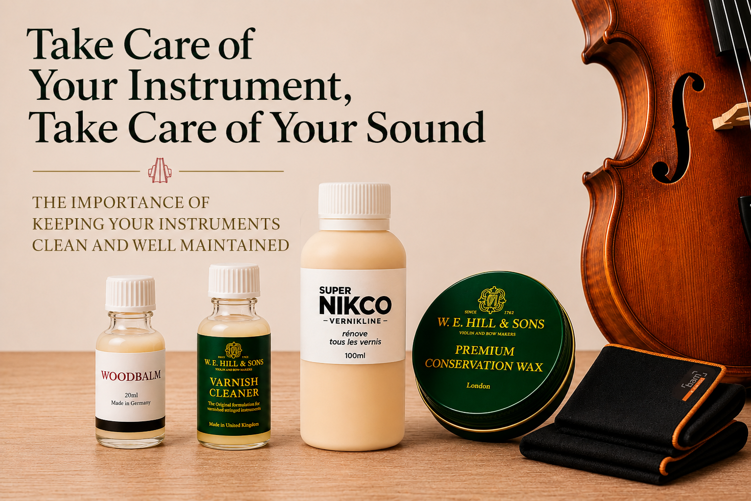 Take Care of Your Instrument, Take Care of Your Sound