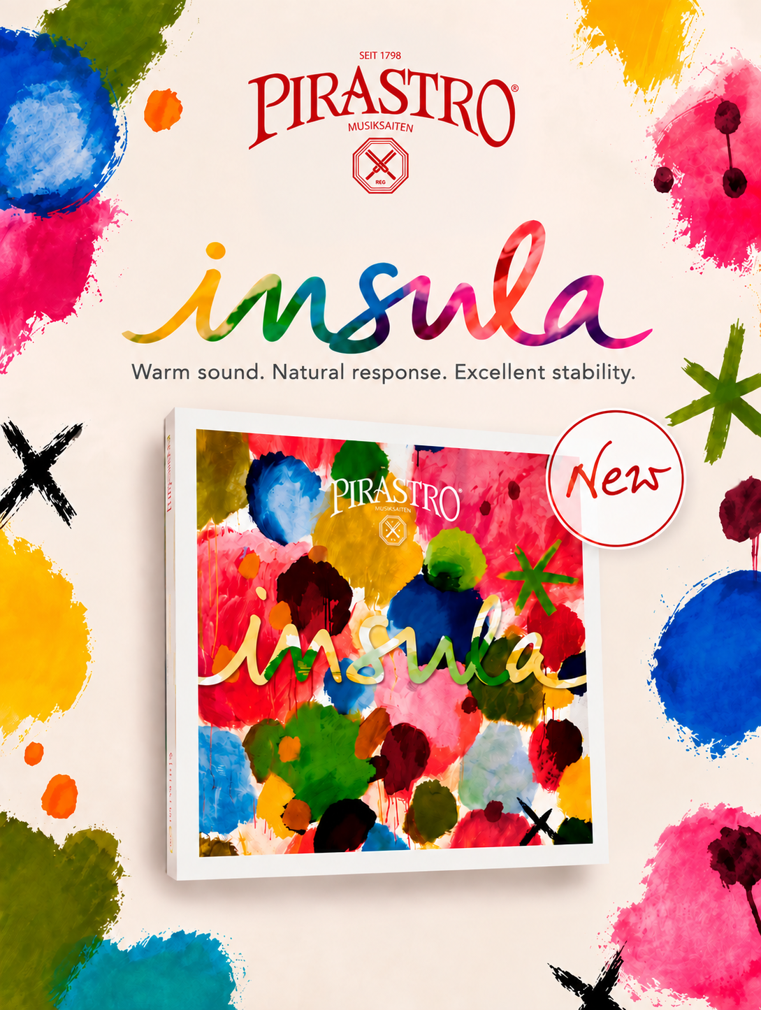 Pirastro Insula: warm sound, natural response and excellent stability